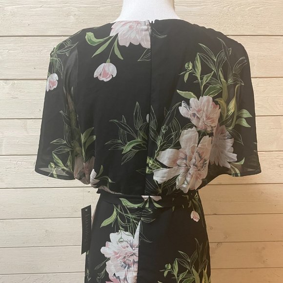 NWT Floral Wrap Luxology Dress - Picture 4 of 9